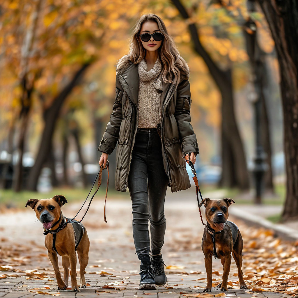 Как создать стильный образ для прогулки с собаками
