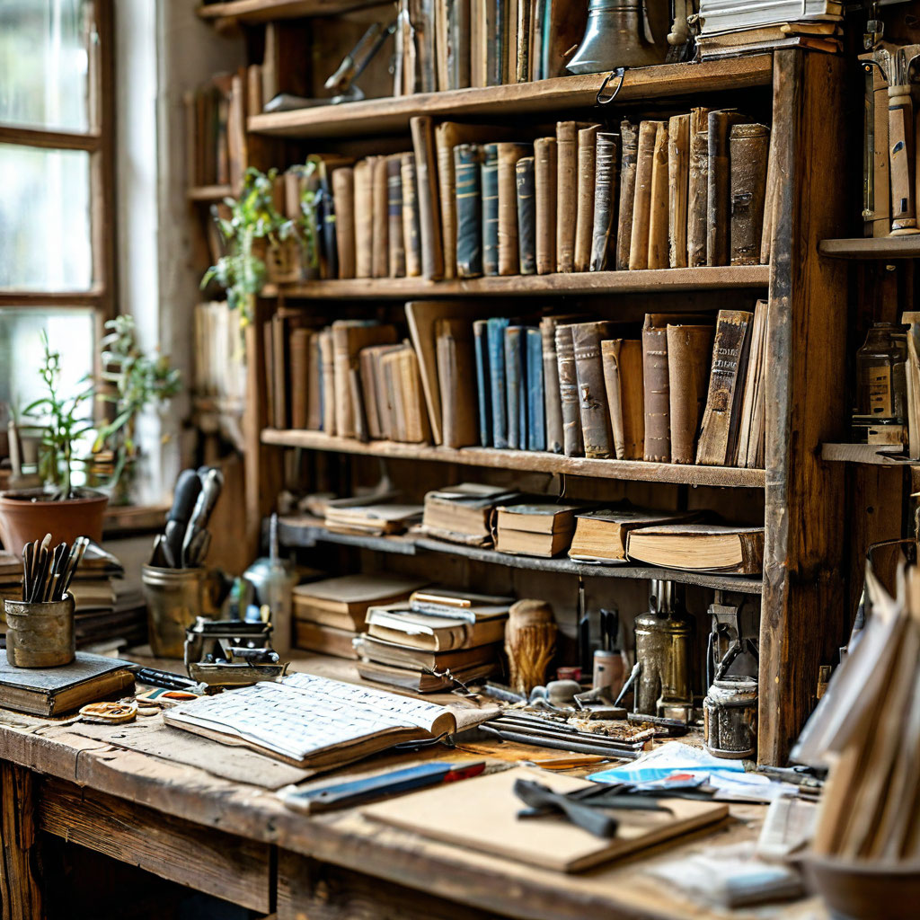 Как сделать стильную полку для книг из дерева