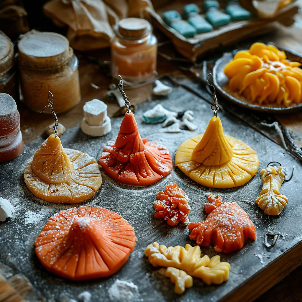 Творческий процесс: как создать уникальные серьги из полимерной глины