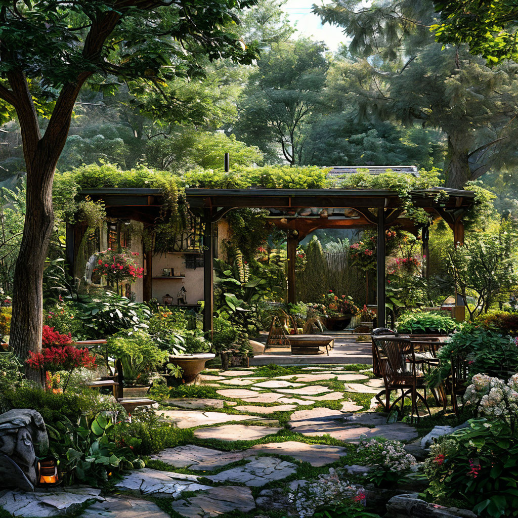 Магия тени: как использовать тень в ландшафтном дизайне для создания уюта и прохлады