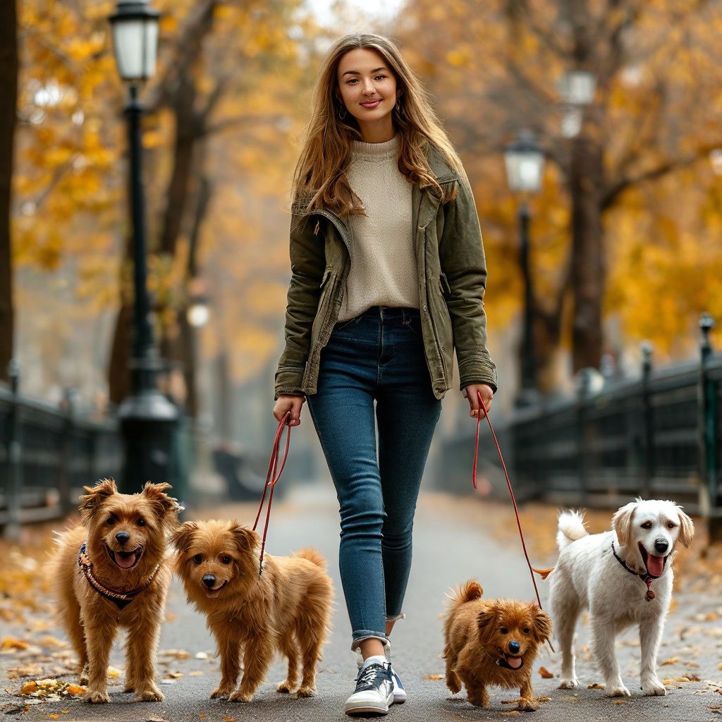 Как создать стильный образ для прогулок с собаками