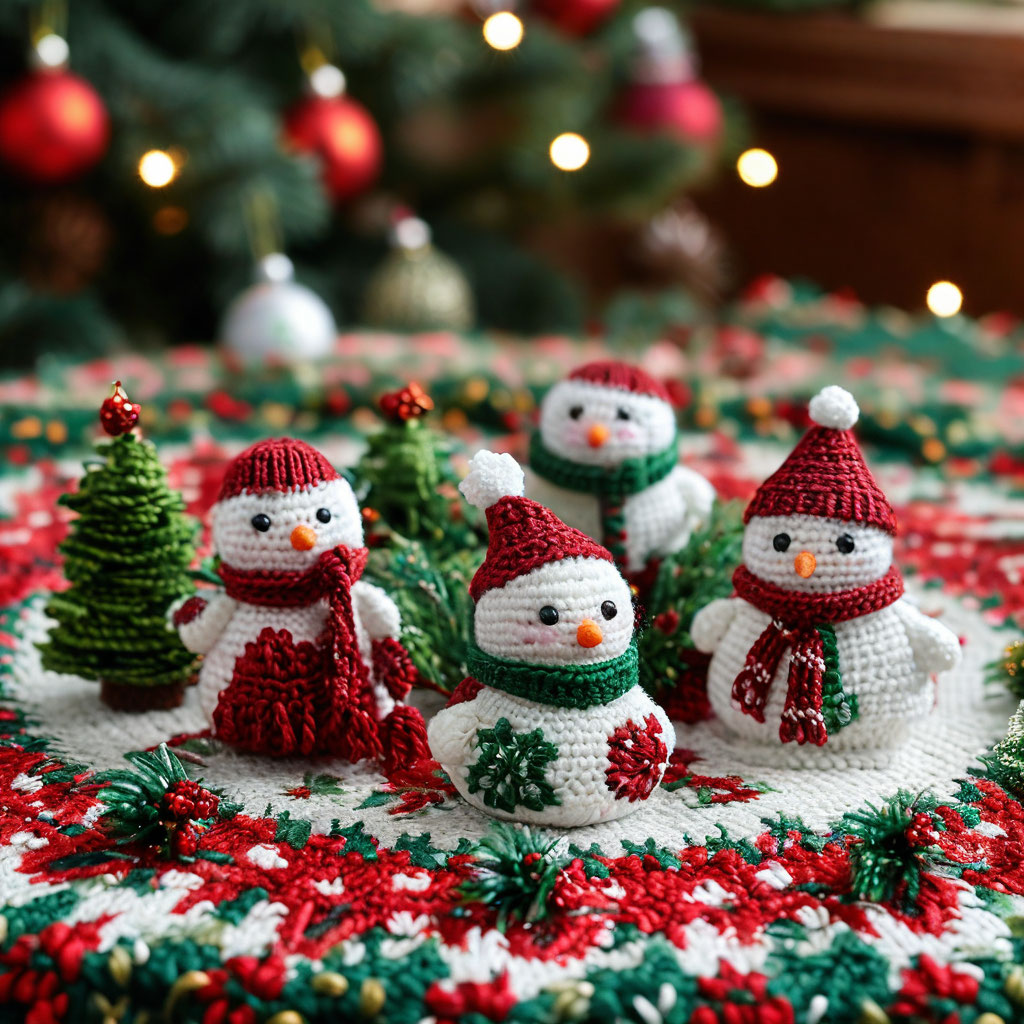 Новогодние игрушки своими руками: вязание амигуруми