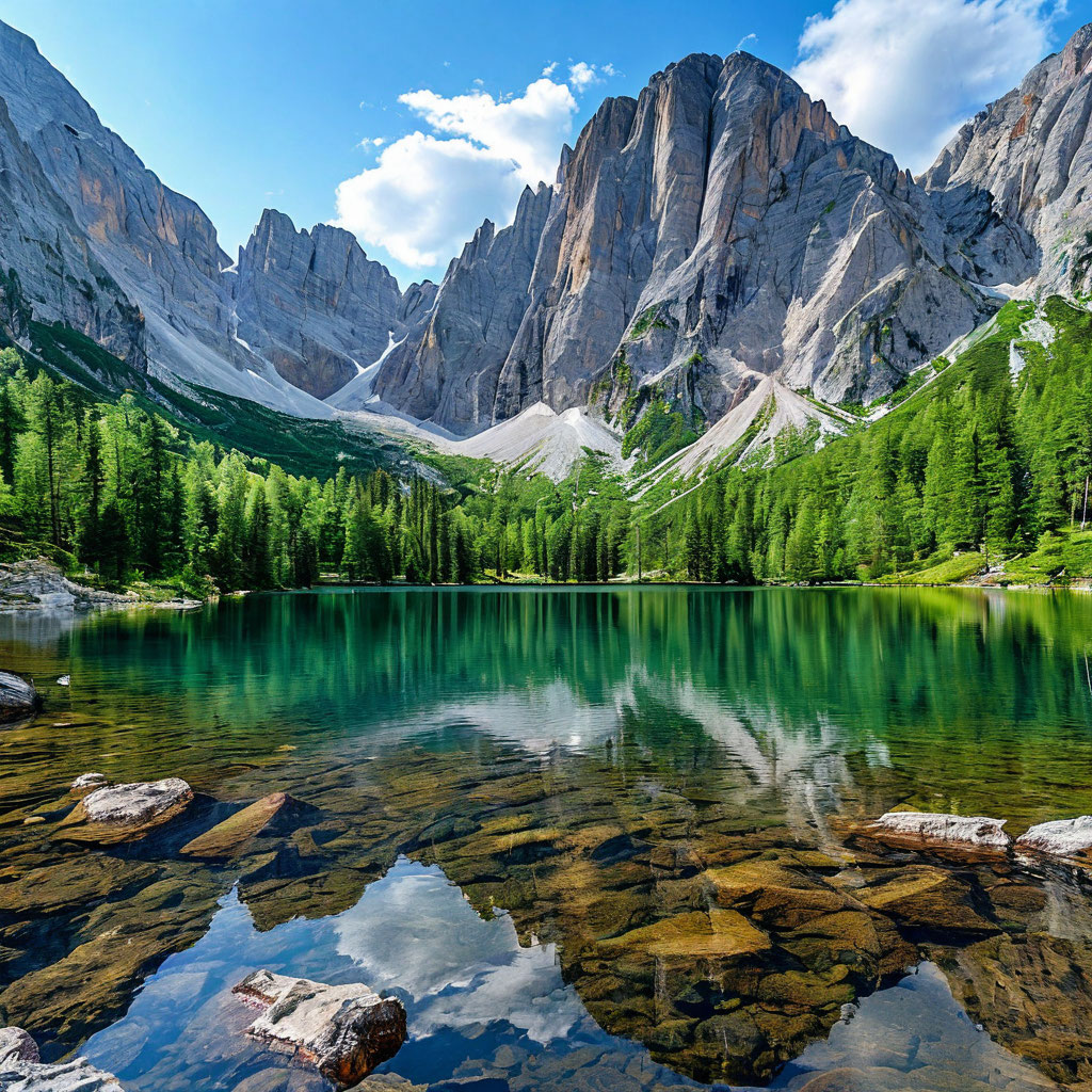 Путешествие к горному озеру: встреча с дикой природой