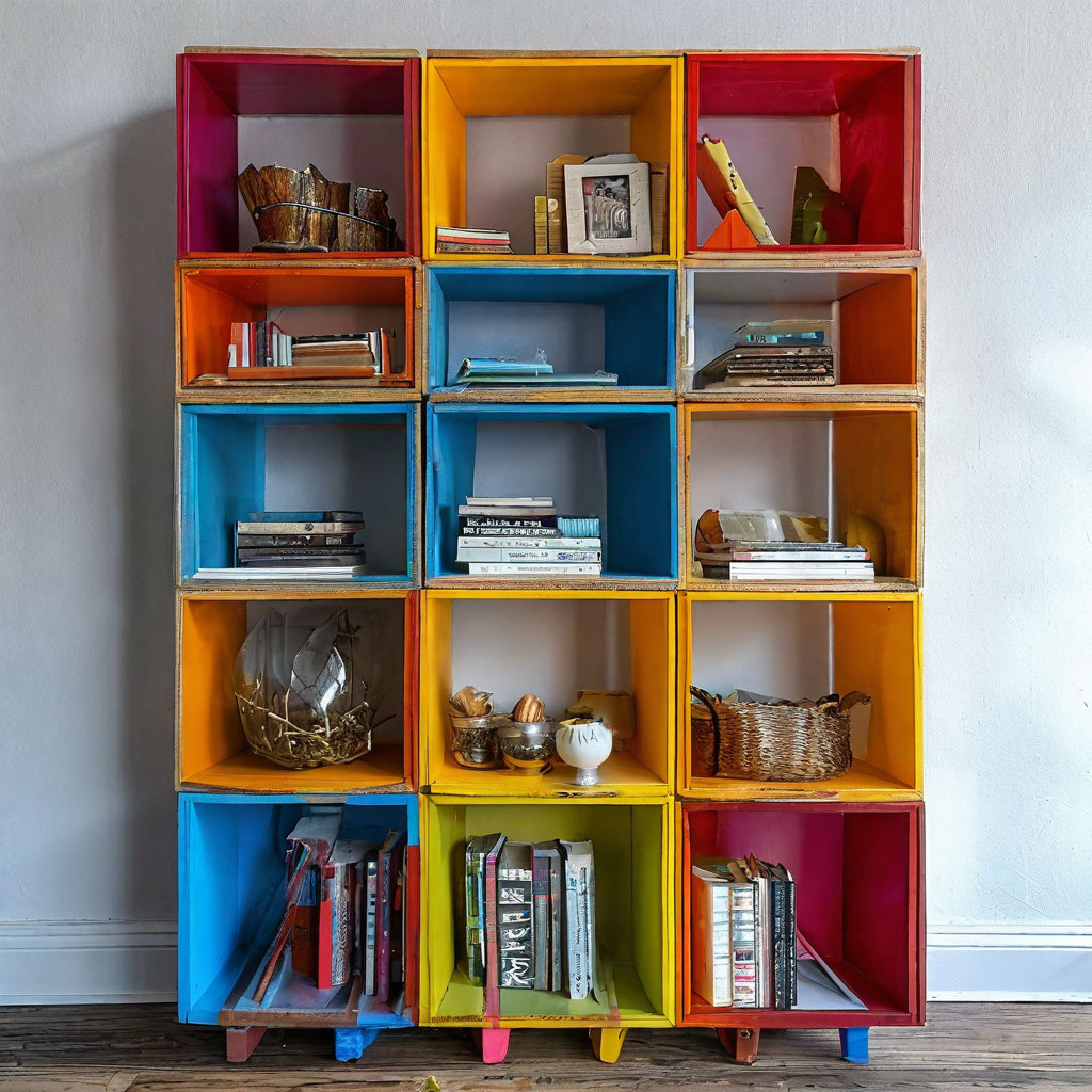 Делаем оригинальные полки для книг своими руками