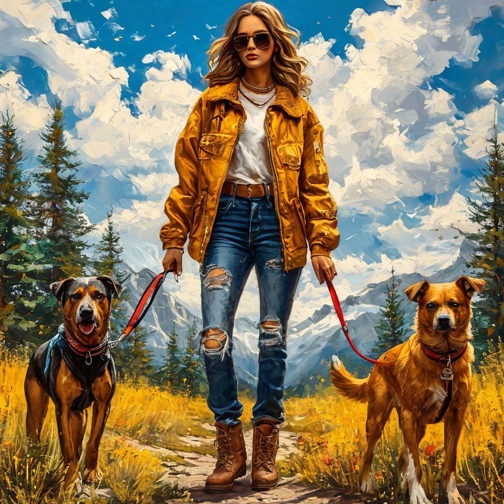 Как создать стильный образ для прогулок с собаками