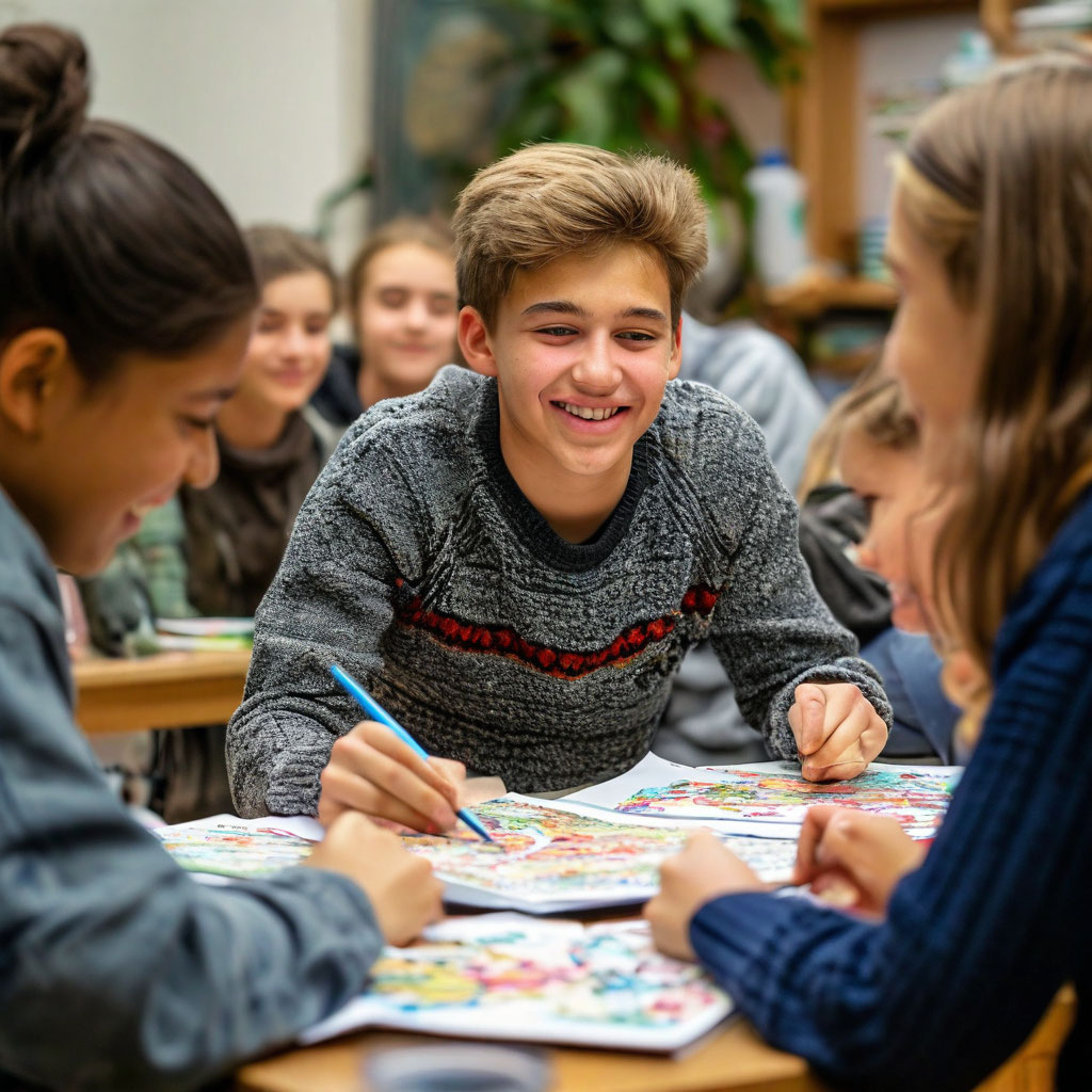 Групповая арт-терапия для подростков: путь к самопознанию и уверенности