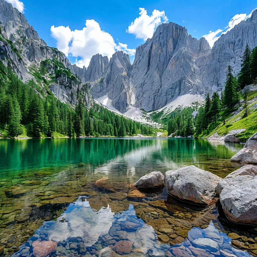 Путешествие к горному озеру: встреча с дикой природой