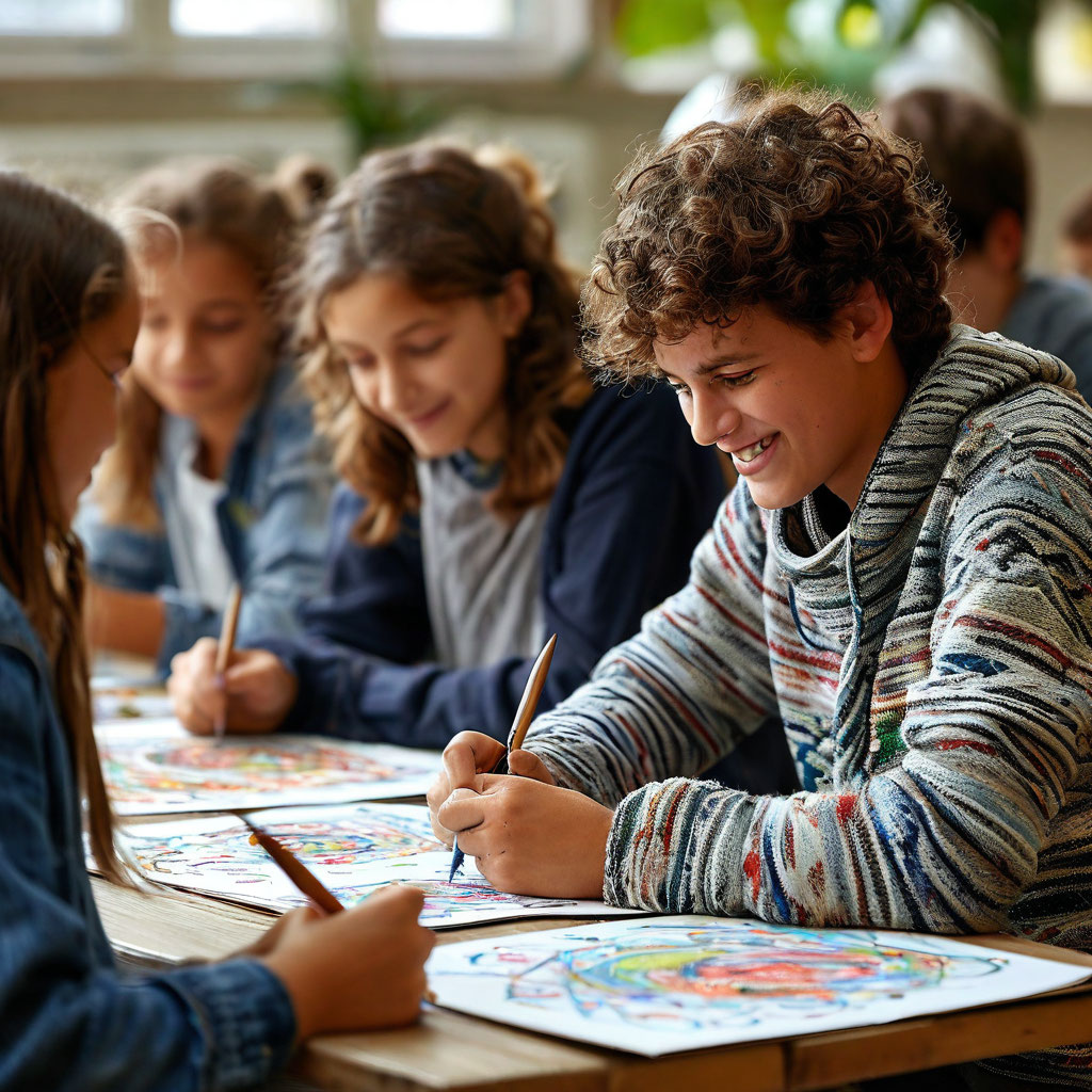 Групповая арт-терапия для подростков: путь к самопознанию и уверенности