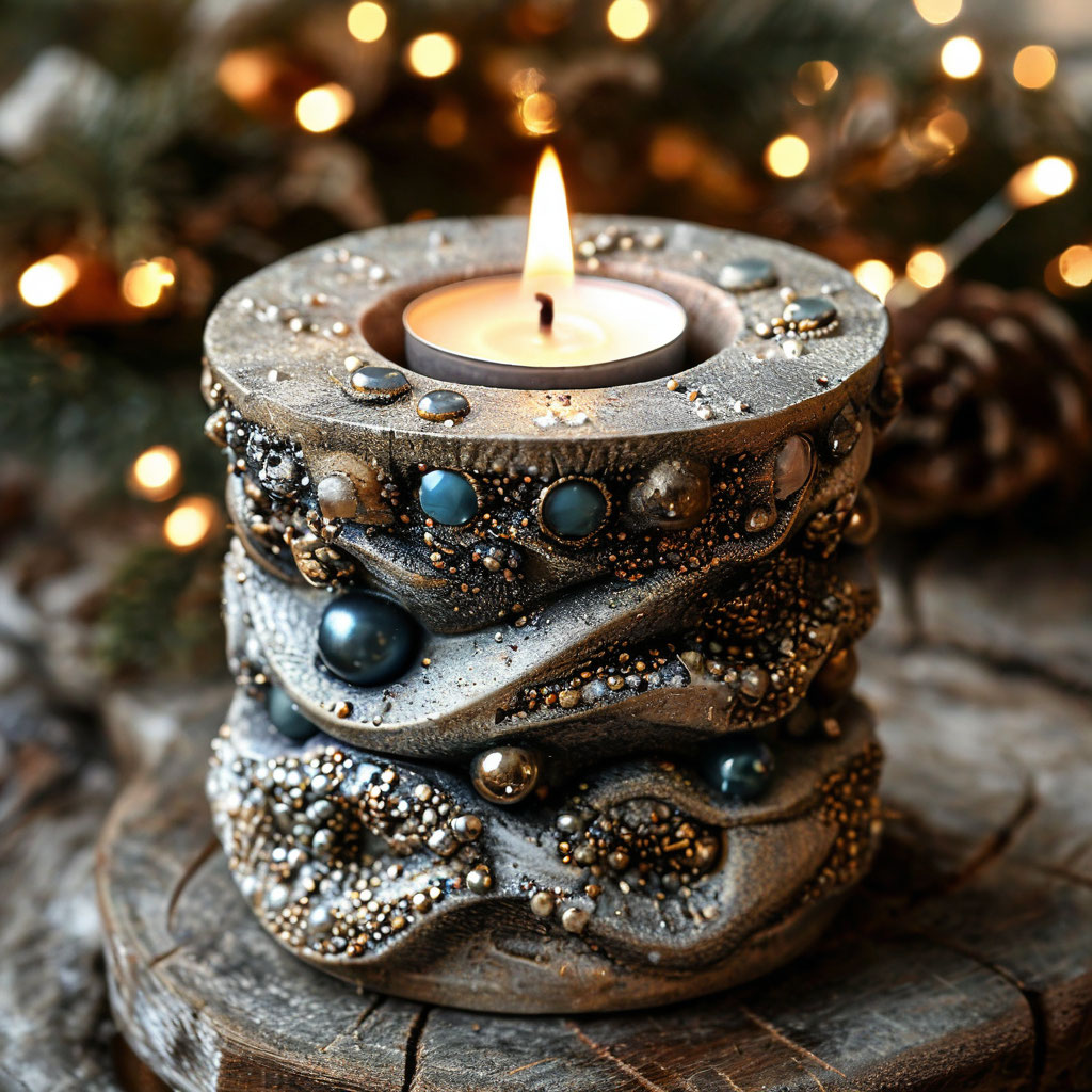 Как сделать уникальный подсвечник из гипса своими руками