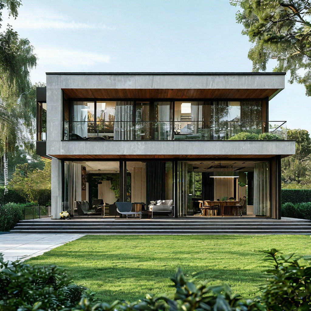 Современные тенденции в дизайне загородных домов