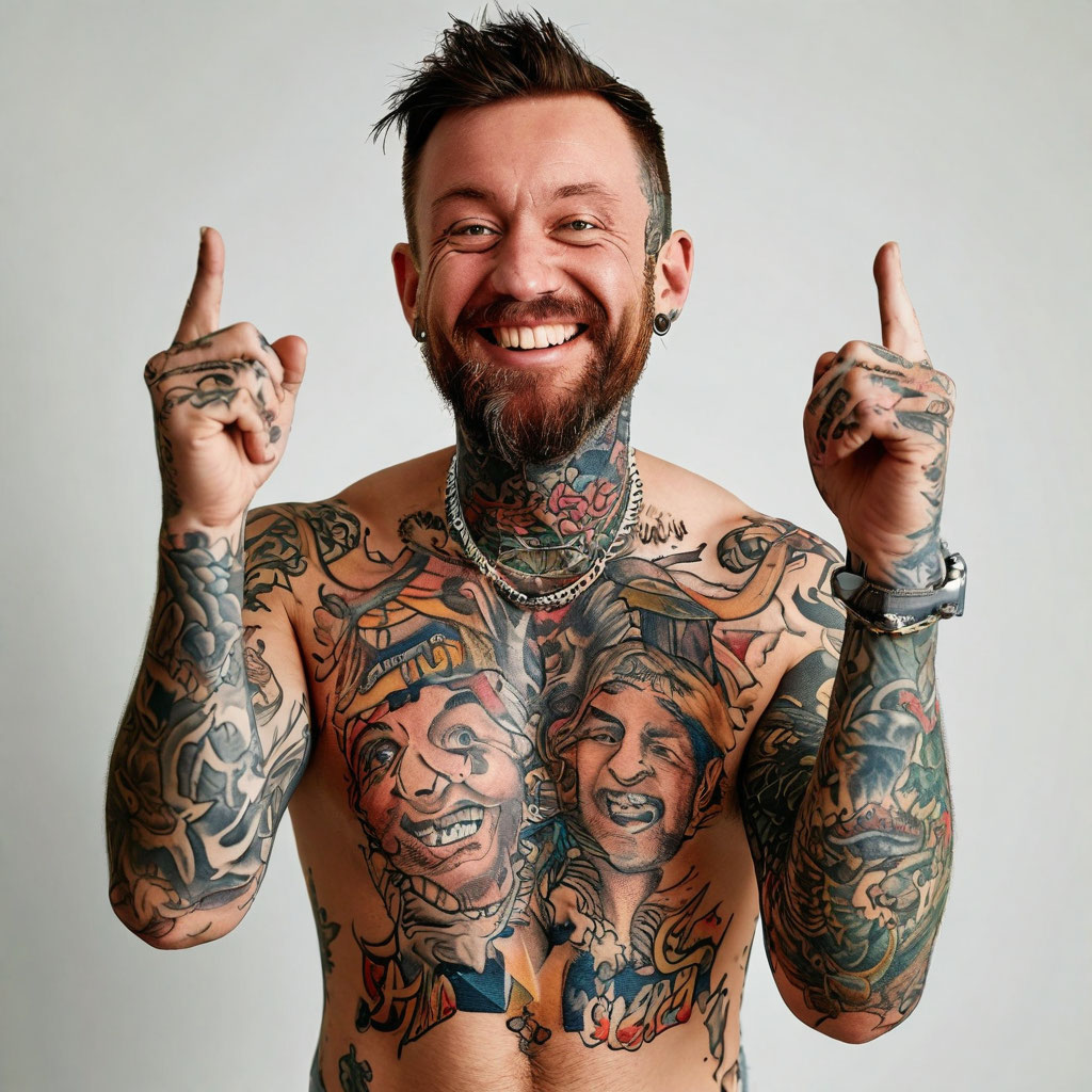 Смешные и необычные татуировки: когда юмор становится искусством