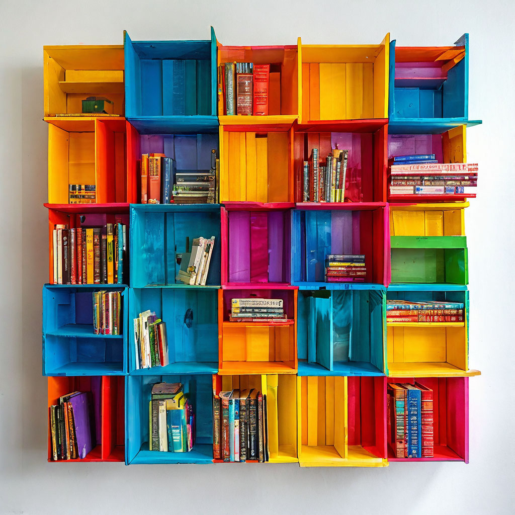 Делаем оригинальные полки для книг своими руками